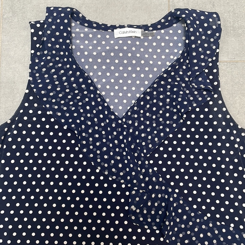 Calvin Klein Ruffle Tank - Picture 3 of 5